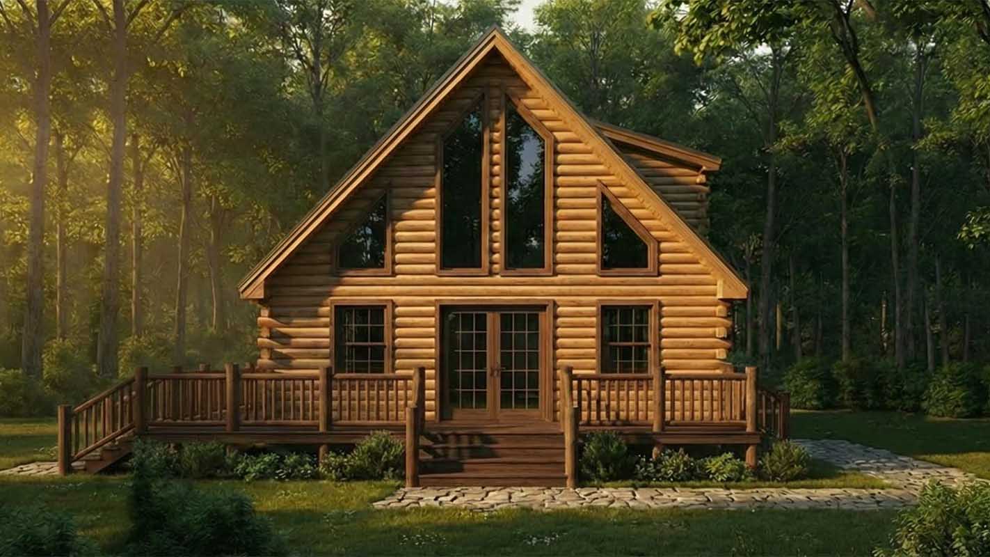 Lake Front cabin exterior