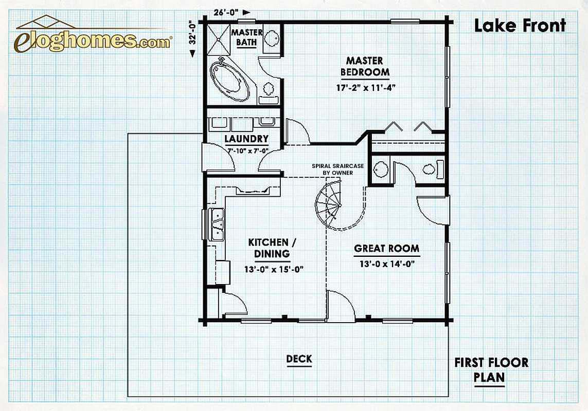 Lake Front First Floor floor plan